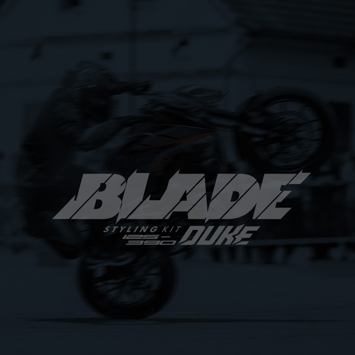 Sticker kit for KTM DUKE 125 / 200 / 250 / 390 MY 2017+ | THE BLADE GRAY