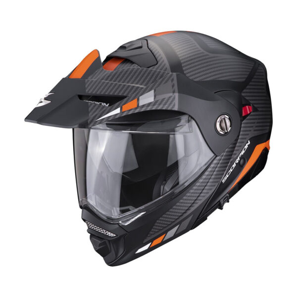 Helmet Scorpion ADX-2 CAMINO Matt Black-Silver-Orange