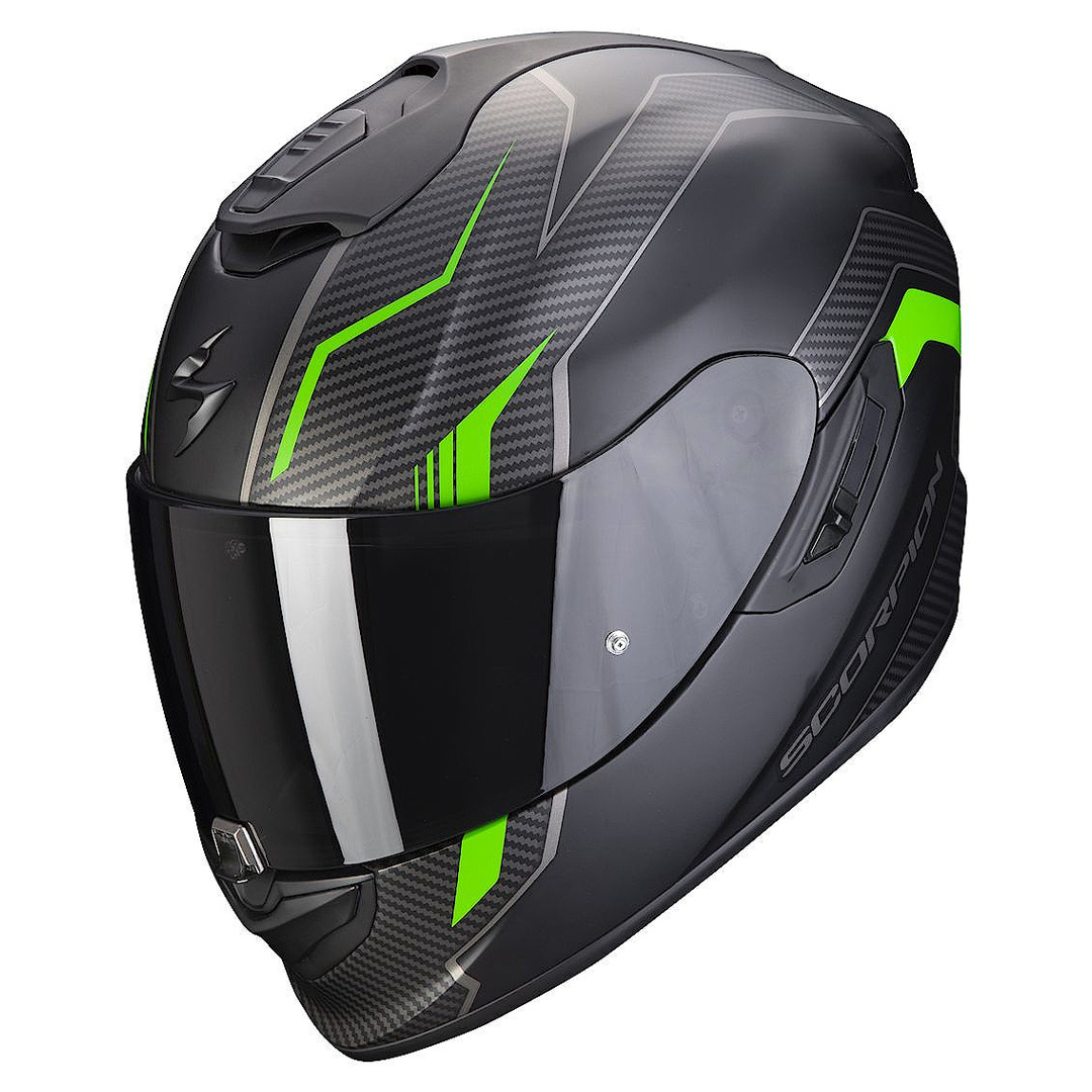 Helmet Scorpion EXO-1400 AIR FORTUNA Matt Black-Green