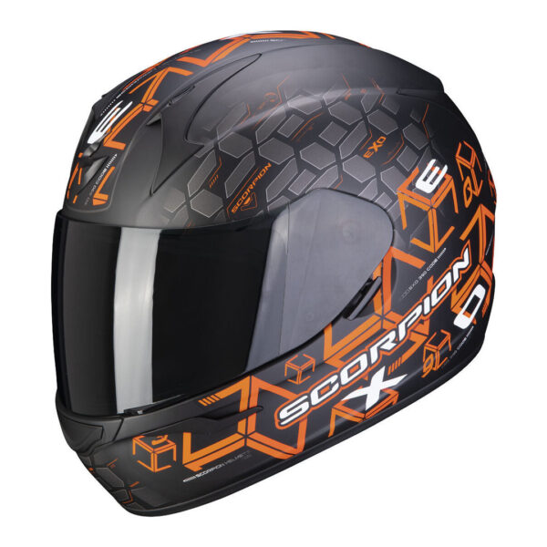 Helmet Scorpion EXO-390 CUBE Matt Black-Orange