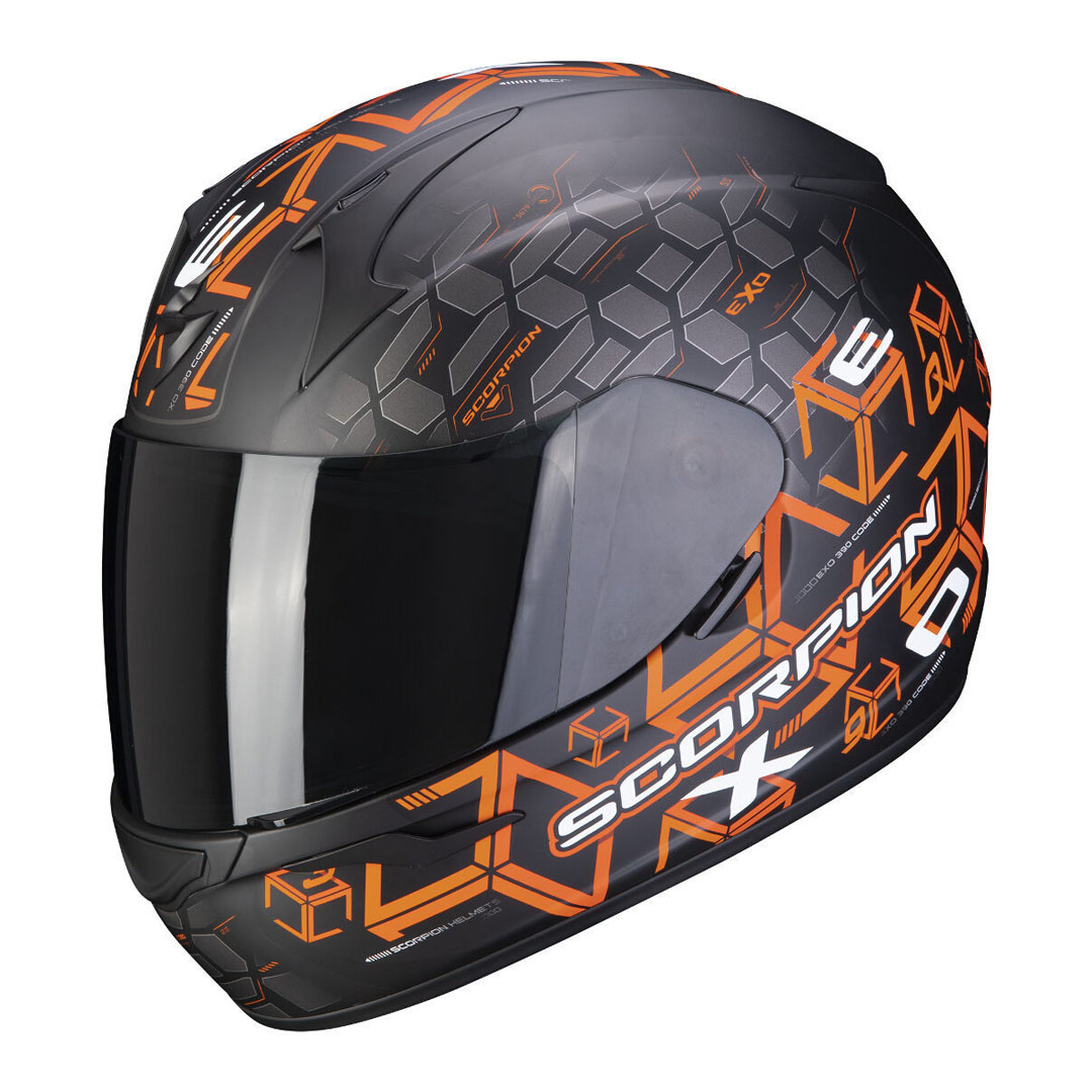 Helmet Scorpion EXO-390 CUBE Matt Black-Orange
