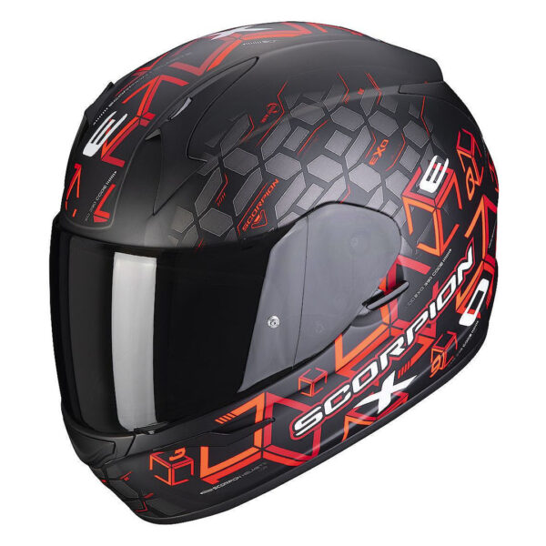 Helmet Scorpion EXO-390 CUBE Matt Black-Red