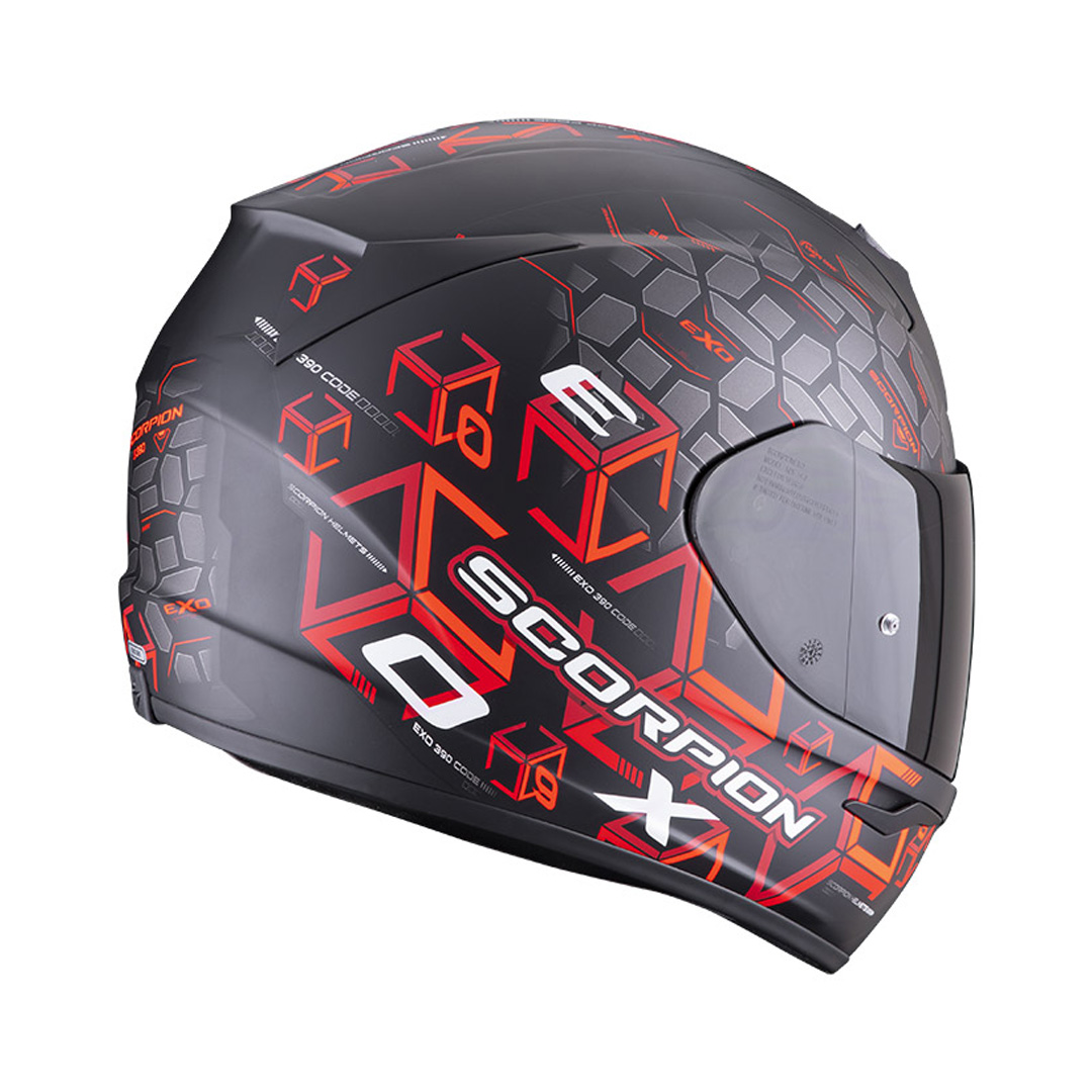 Helmet Scorpion EXO-390 CUBE Matt Black-Red