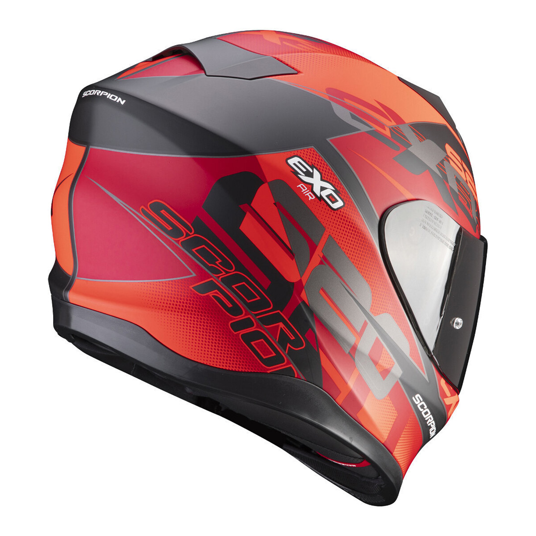 Helmet Scorpion EXO-520 AIR COVER Matt Black-Red