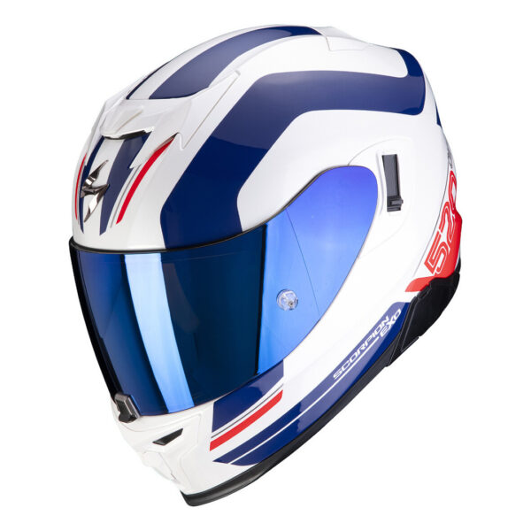 Helmet Scorpion EXO-520 AIR LE MANS White-Blue-Red