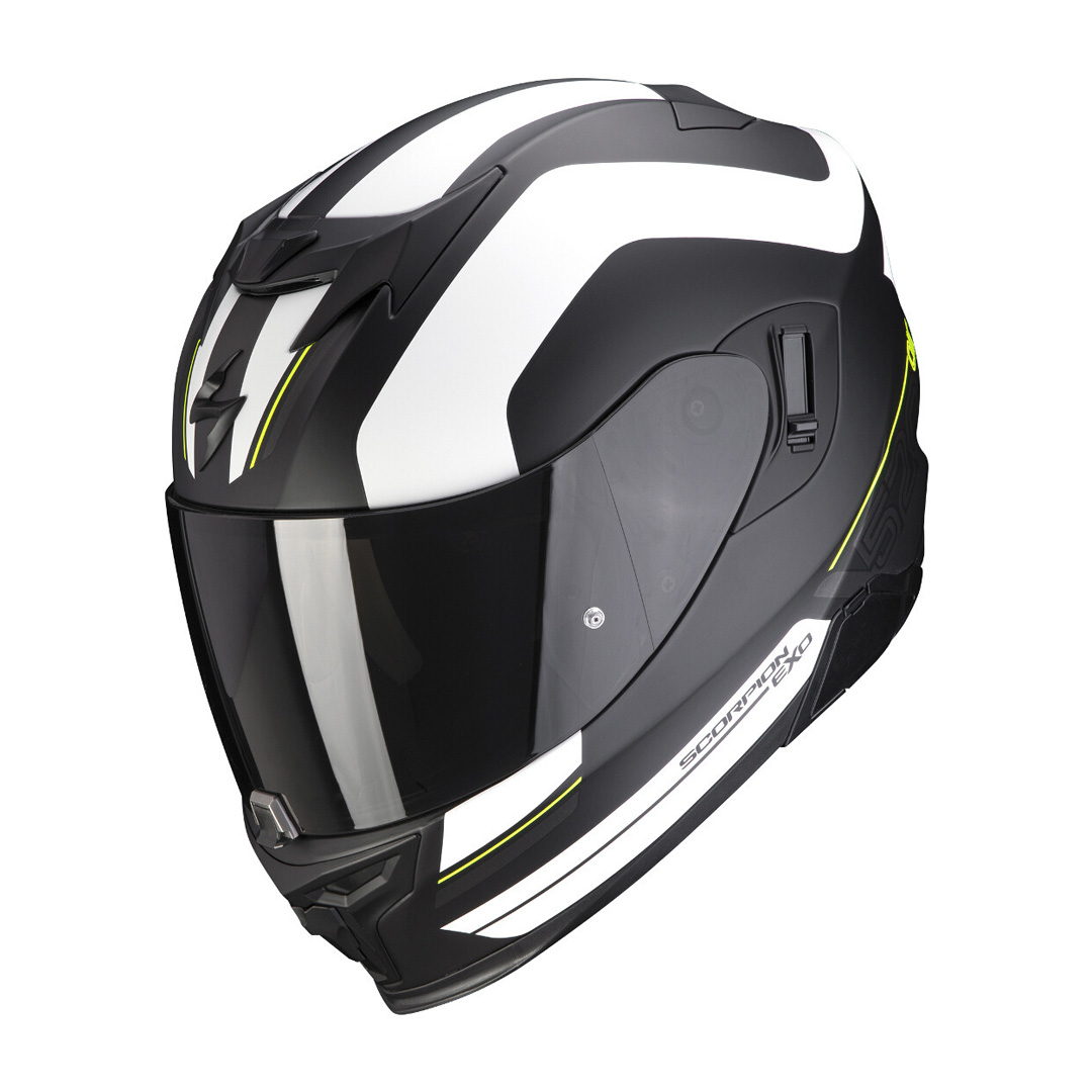 Helmet Scorpion EXO-520 AIR LEMANS Matt Black-Silver-White