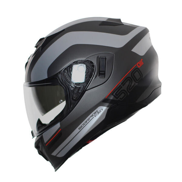 Helmet Scorpion EXO-520 AIR LEMANS Matt Silver-Red