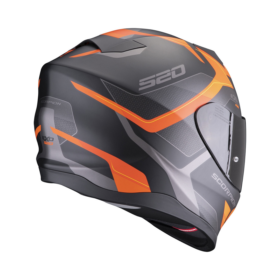 Helmet Scorpion EXO-520 EVO Air ELAN Matt Black - Orange