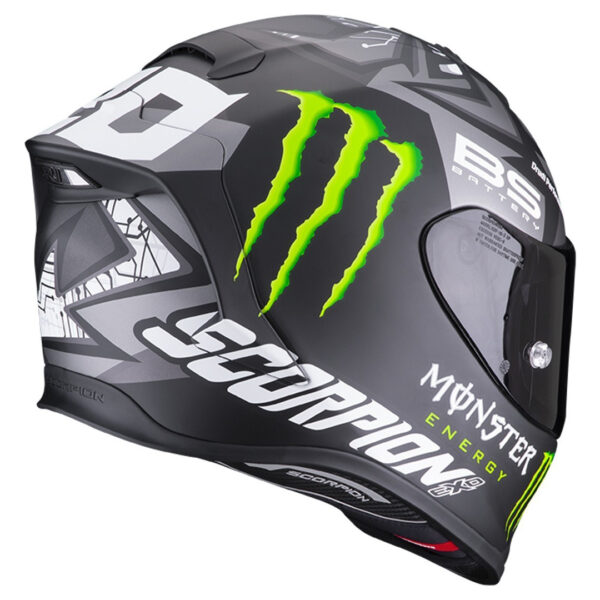 Helmet Scorpion EXO R1 AIR FABIO MONSTER Matt-Black-Silver