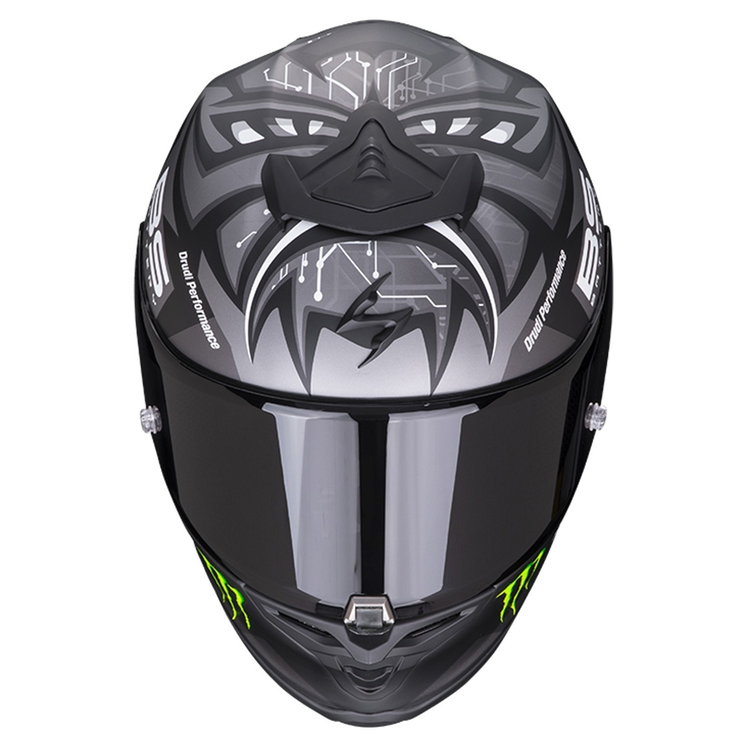Helmet Scorpion EXO R1 AIR FABIO MONSTER Matt-Black-Silver