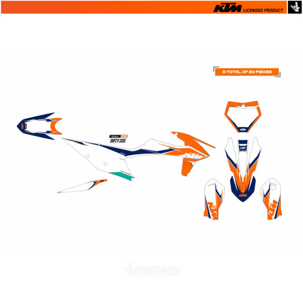 Sticker kit for KTM SX & SX-F | Dirty Joe - Orange (Full Kit)