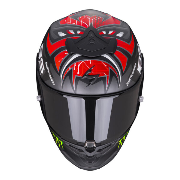 Scorpion EXO-R1 Air Fabio Monster Replica Helmet - Matt Black-Red